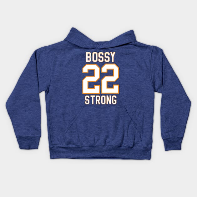 Mike Bossy Strong Kids Hoodie by EverydayIsles